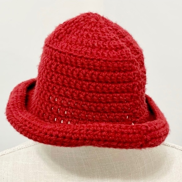 Hand Knitted Flower Hat - Picture 2 of 5